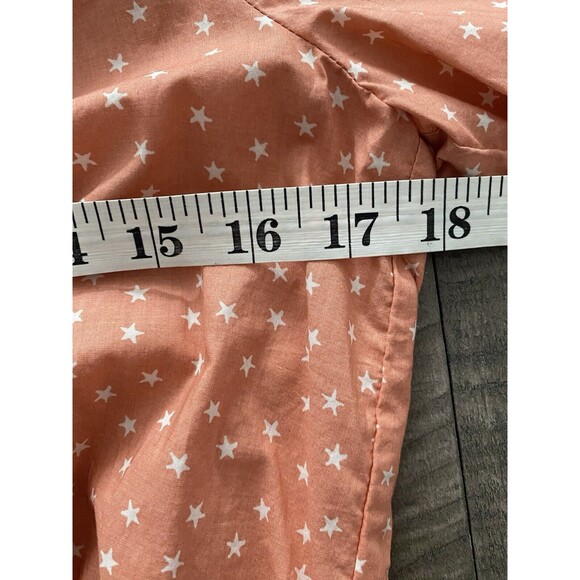 NWOT Madewell Womens Wrap Top‎ in Star Scatter Sz XS Orange Peach Fall - Picture 14 of 16